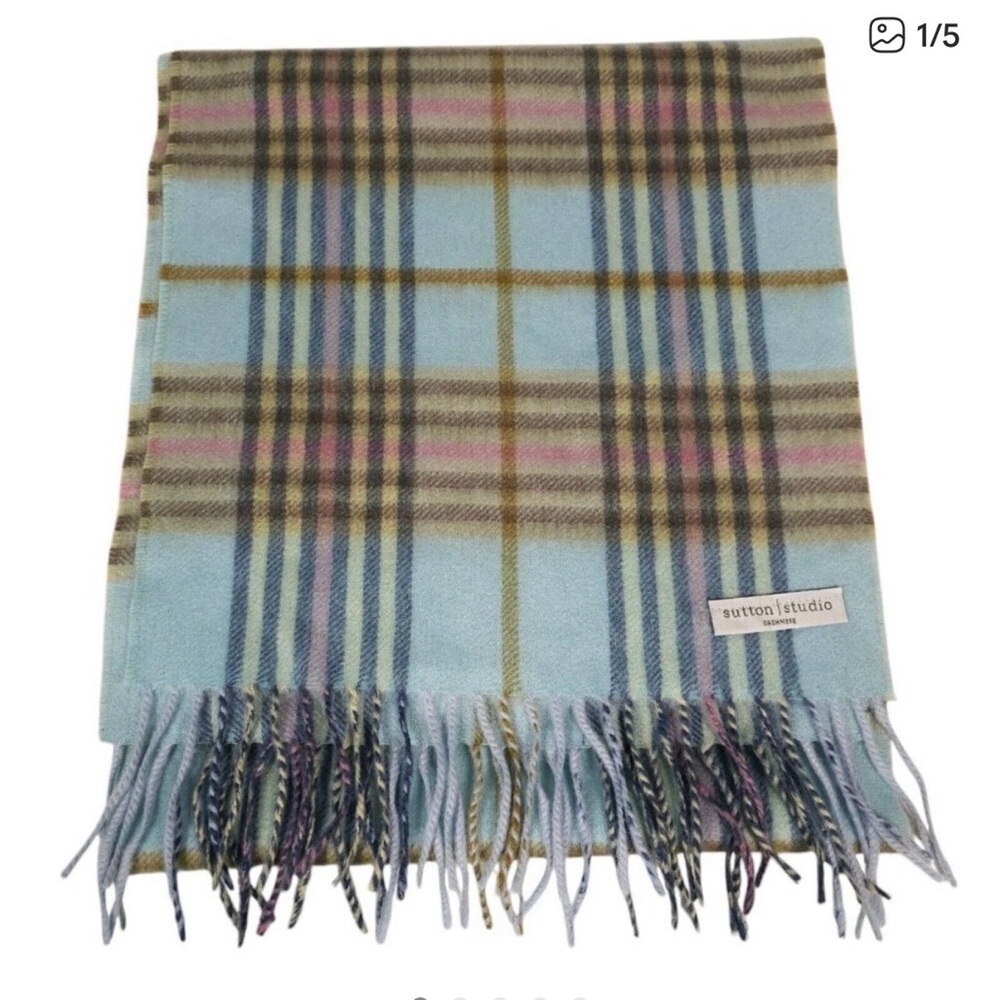 Sutton Studio Cashmere Scarf with Fringe